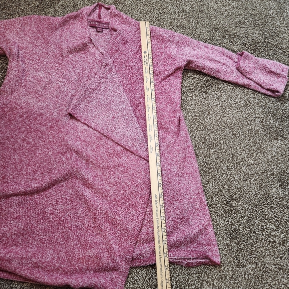 Barefoot Dreams Bamboo Chic Lite Cranberry Cozy Wrap Cardigan Size S/M - Picture 6 of 6